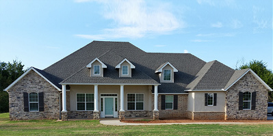 This home was built using Insulating Concrete Forms